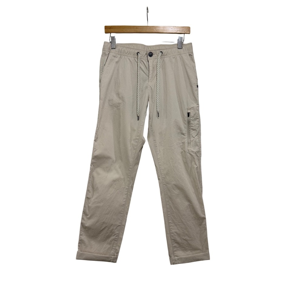 Vuori Ripstop Pant Womens Small Khaki Tan Organic Cotton Stretch Hiking VW401